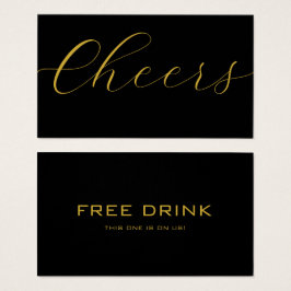 ブラックイベント企業のドリンク伝票飲料チケット