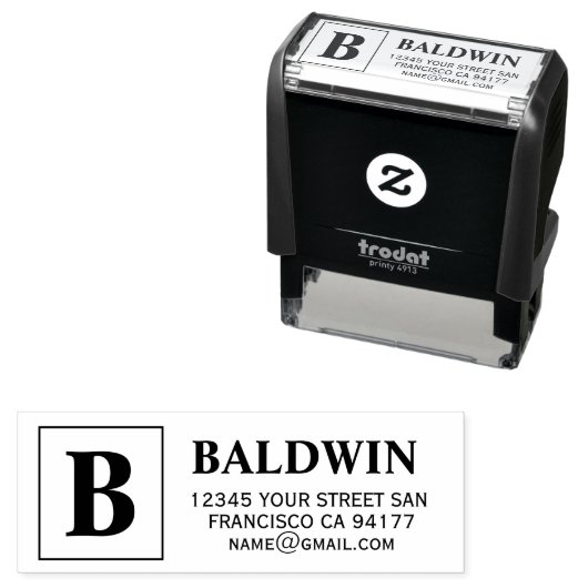 ブラックインカスタムクファミリー名リース差出人住所 セルフインキングスタンプ (インサイチュ)