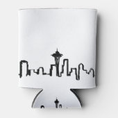 ブラックインクのシアトルのスカイライン 缶クーラー (正面)