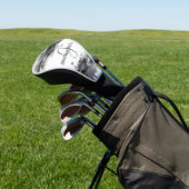 ブラックインク |ブラックウォーターカラー抽象芸術モノグラム ゴルフヘッドカバー (インサイチュ)