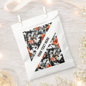 ブラックインク&ポピーのパターン+あなたのバックガー。&アイディア フェイバーバッグ (クリップ留めされた状態)