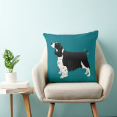 ブラックイングリッシュスプリンガースパニエル犬ベーシックブリード クッション (椅子)