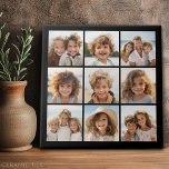 ブラックインスタグラムフォトコラージュと9つの正方形の写真 タイル<br><div class="desc">フレームのない写真を使って自分だけの作品を作ろう！このストリップにお気に入りの写真とスナップショットを追加して、おもしろい・メモリ・キーパーを作成する。写真芸術的共有の最高の写真を表示する方法。</div>