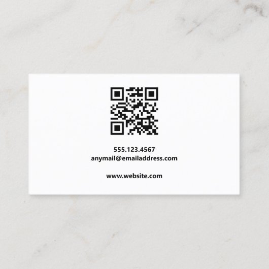 ブラックインスタグラム3フォトソーシャルメディアQR 名刺 (裏面)