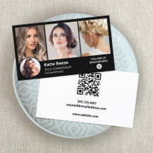 ブラックインスタグラム3フォトソーシャルメディアQR