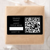 ブラックインベントリQR｜カスタムビジネス製品コード ラベル (インサイチュ)