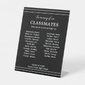 ブラックインメモリのクラスメート名クラス懇親会 台座サイン (正面)