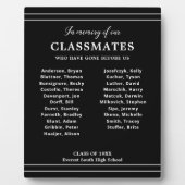 ブラックインメモリ同級生の名前の学校懇親会 フォトプラーク (正面)