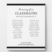 ブラックインメモリ我々のクラスメートのクラス懇親会 フォトプラーク (正面)