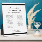 ブラックインメモリ我々のクラスメートのクラス懇親会 フォトプラーク (側面)