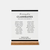 ブラックインメモリ我々のクラスメート懇親会メモリアル アクリルサイン (正面)