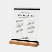 ブラックインメモリ我々のクラスメート懇親会メモリアル アクリルサイン (傾斜)