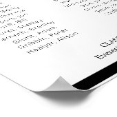 ブラックインメモリ我々のクラスメート懇親会メモリアル ポスター (角)