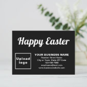 ブラックイースタービジネスフラットグリーティングカード カード (スタンド正面)