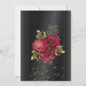 ブラックウィズレッドローズキンセアニラ招待状 招待状 (裏面)