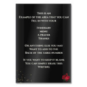 ブラックウィズレッドローゼズキンセアニラ テーブルナンバー (裏面)