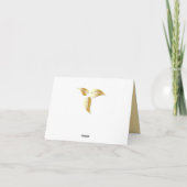 ブラックウィズ金ゴールドオンシャンパンシルクサンキューバサンス サンキューカード (裏面)