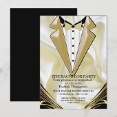 ブラックウィズ金ゴールドオンシャンパンシルクバチュラーパーティ (正面/裏面)