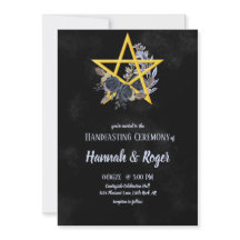 ブラックウィッカ信者ゴシックフローラ星形五角形ハンドスティング