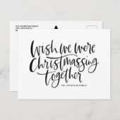 ブラックウィッシュ私たちはスクリプトを一緒にクリスマスだった シーズンポストカード (正面/裏面)