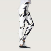 ブラックウィッチオンブロムスティックホワイトハロウィーンレギンス レギンス (右)