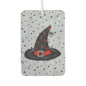 ブラックウィッチハットかわいいスパイダーハロウィン カーエアーフレッシュナー (正面)