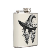 ブラックウィッチハットウィッチリーレターwカスタムイニシャル フラスク (右)