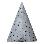 ブラックウィッチハットシルバーバックルかわいいスパイダースター パーティーハット (裏面)