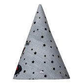 ブラックウィッチハットシルバーバックルかわいいスパイダースター パーティーハット (右)