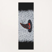 ブラックウィッチハットシルバーバックルスパイダーブラックスターズ ヨガマット (正面)