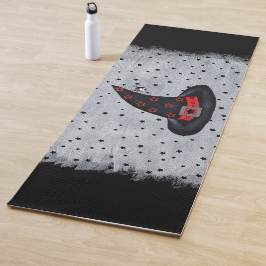 ブラックウィッチハットシルバーバックルスパイダーブラックスターズ ヨガマット (インサイチュ)