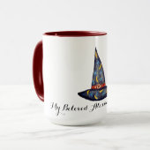 ブラックウィッチハット、スターハロウィンマグ マグカップ (正面左)