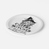 ブラックウィッチハロウィーンバチェロレッテ ペーパープレート (アングル)