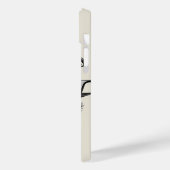 ブラックウィッチ帽子 ウィッチリー レターW カスタムイニシャル Case-Mate iPhoneケース (裏面 / 左)