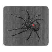 ブラックウィドウィドスパイダーオリジナルスケッチアート カッティングボード (正面)