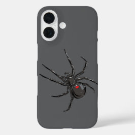 ブラックウィドウィドスパイダーオリジナルスケッチアート iPhone 16ケース