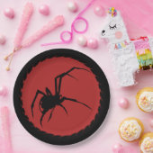 ブラックウィドウスパイダー ペーパープレート (パーティー)