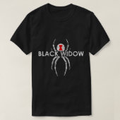 ブラックウィドウ・スパイダーギフト Tシャツ (デザイン正面)