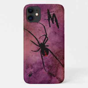 ブラックウィドウ・スパイダー ゴシックハロウィン モノグラム iPhone 11 ケース