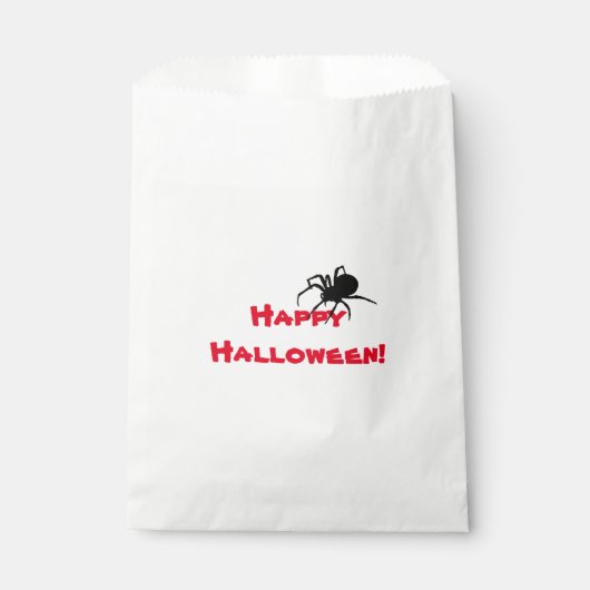 ブラックウィドウ ハロウィンお菓子袋 フェイバーバッグ (正面)