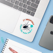 ブラックウィドウITアーキテクトモジュラー面白グッズ シール (ノートパソコンとiPhone)