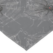 ブラックウィドスパイダーとスパイダーウェブスケッチアート テーブルクロス (アングル)