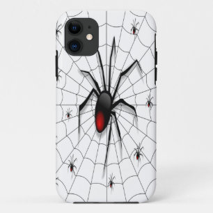 ブラックウィドスパイダーとベビー- iPhone 11 ケース