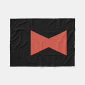 ブラックウィドスパイダーステッカー フリースブランケット (正面(横))