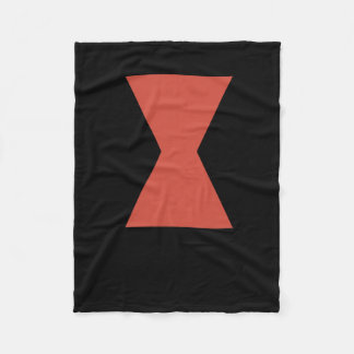 ブラックウィドスパイダーステッカー フリースブランケット