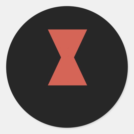 ブラックウィドスパイダーステッカー ラウンドシール (正面)