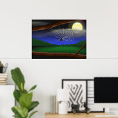 ブラックウィドスパイダーハロウィンポスター ポスター (ホームオフィス)