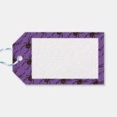 ブラックウィドスパイダーハロウィーンピクセルアートパターン ギフトタグ (裏面横)