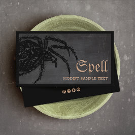 ブラックウィドスパイダーハロウィーン 名刺