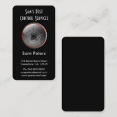 ブラックウィドスパイダーペストコントロールカスタム垂直 名刺 (正面/裏面)